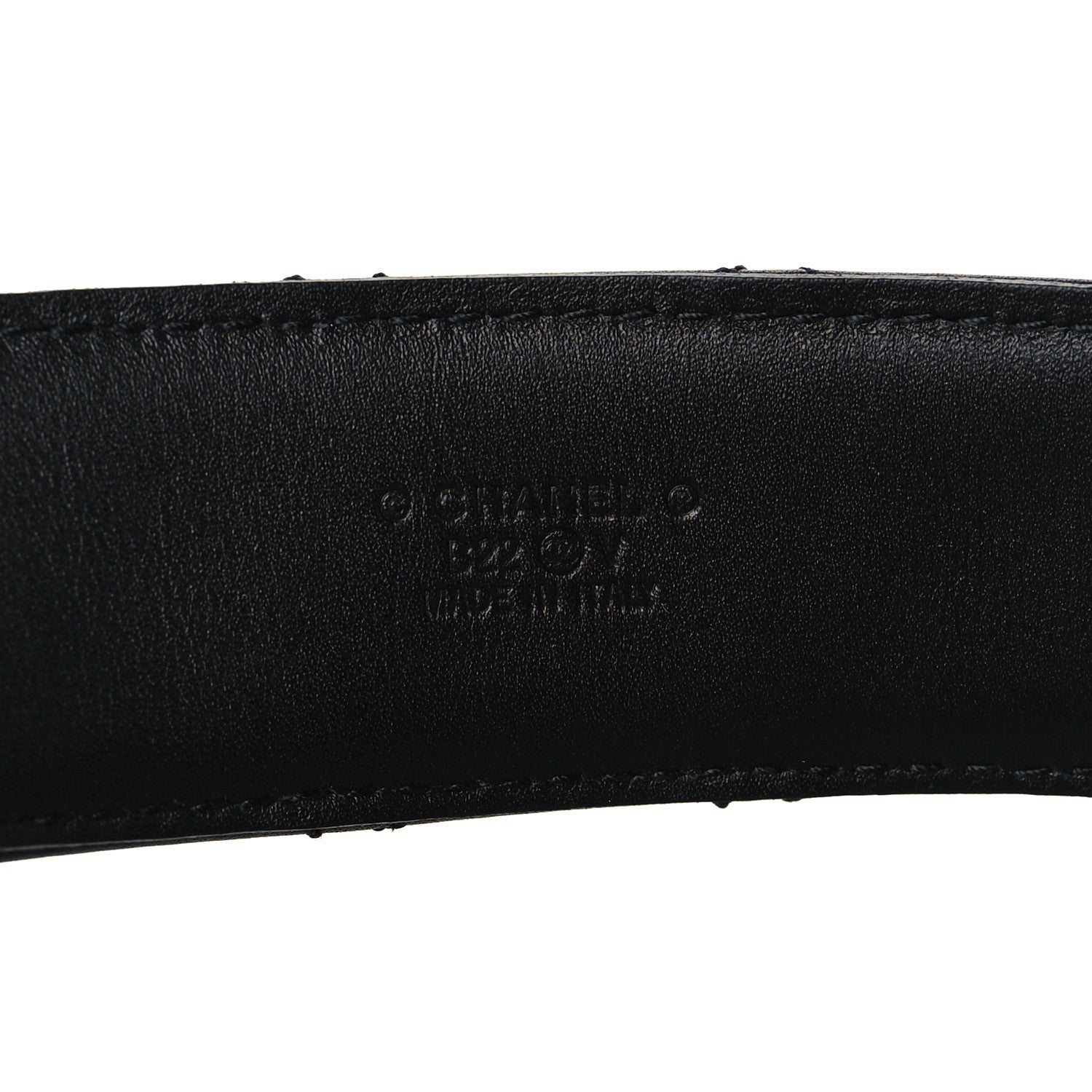 Chanel Calfskin Quilted CC Chain Belt 85 Black 5 of 9