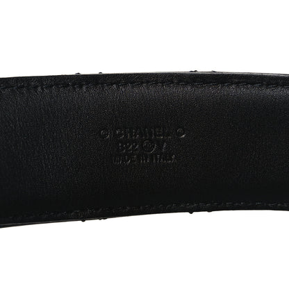 Chanel Calfskin Quilted CC Chain Belt 85 Black 5 of 9