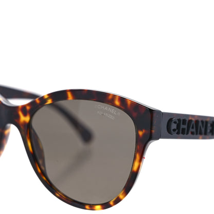 Chanel Acetate Pantos Logo Sunglasses 5458 Tortoise Brown 5 of 9