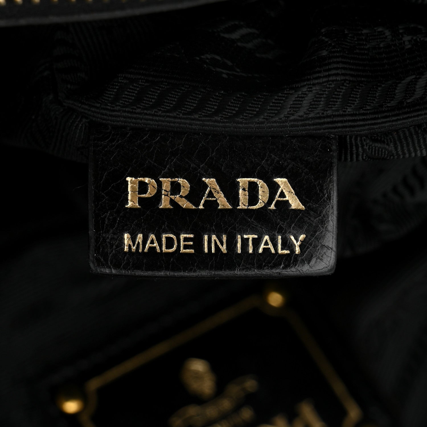 Prada Glace Calf Tote Black 8 of 12