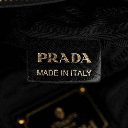 Prada Glace Calf Tote Black 8 of 12