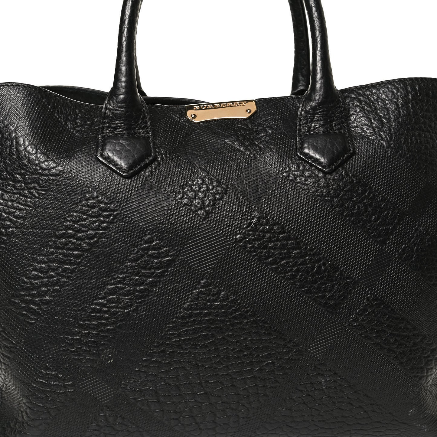 Signature Grain Medium Dewsbury Tote Black