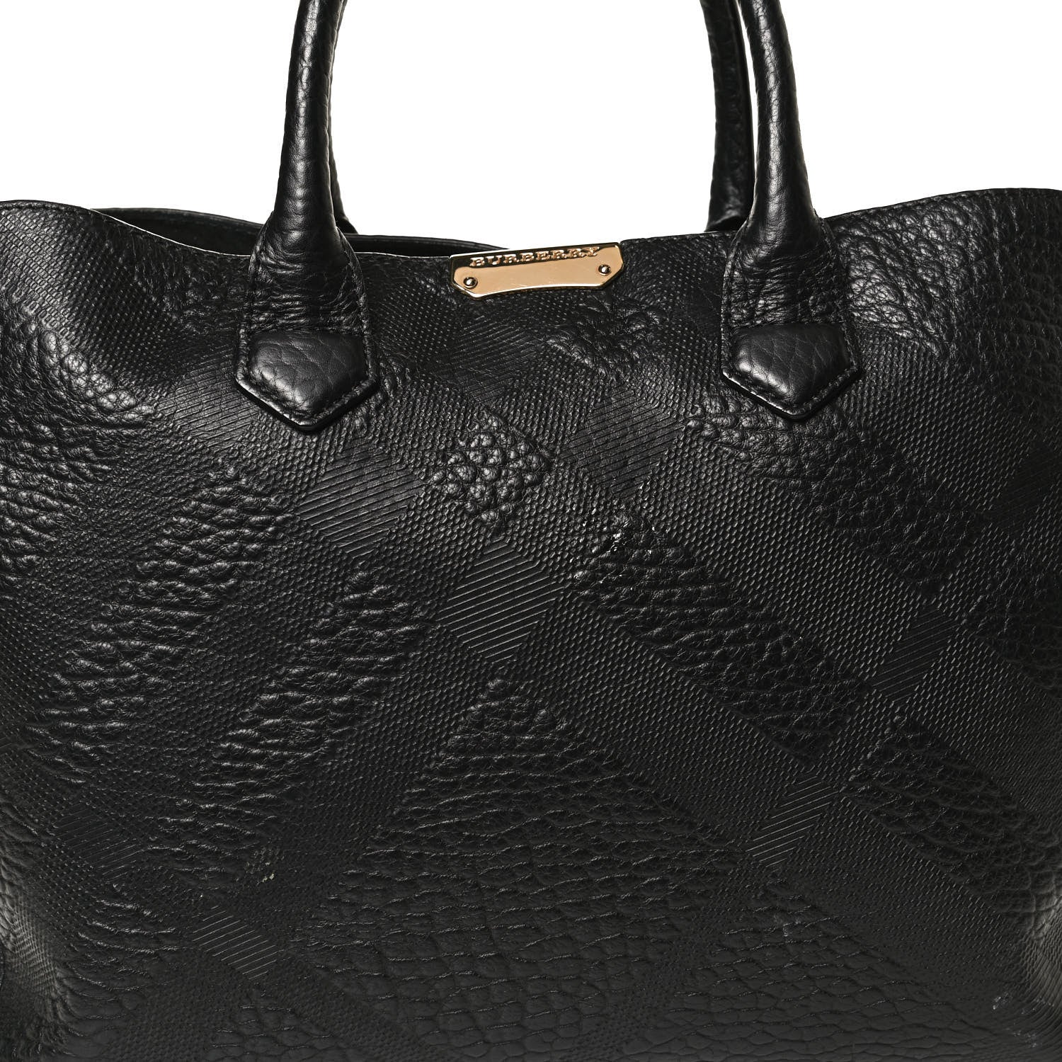 Burberry Signature Grain Medium Dewsbury Tote Black 12 of 16