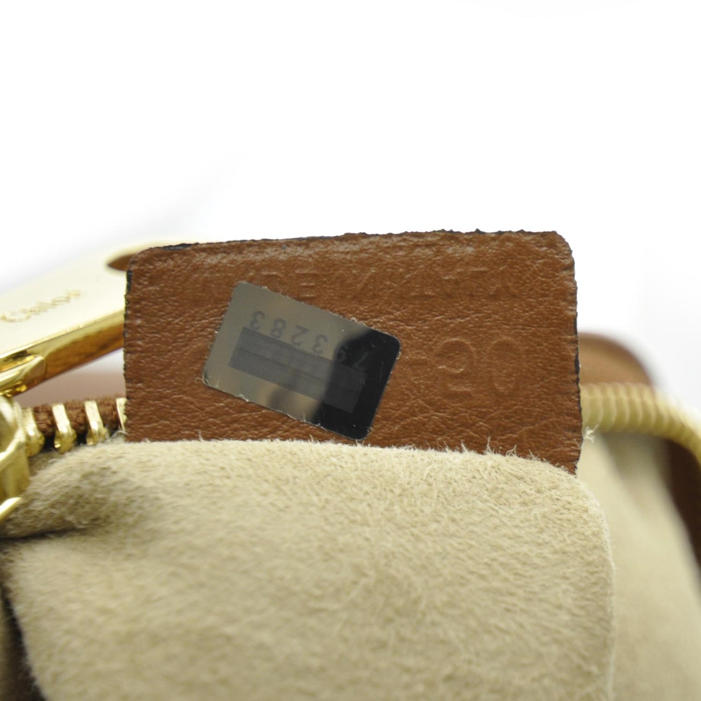 Leather Aurore Bucket Bag Beige