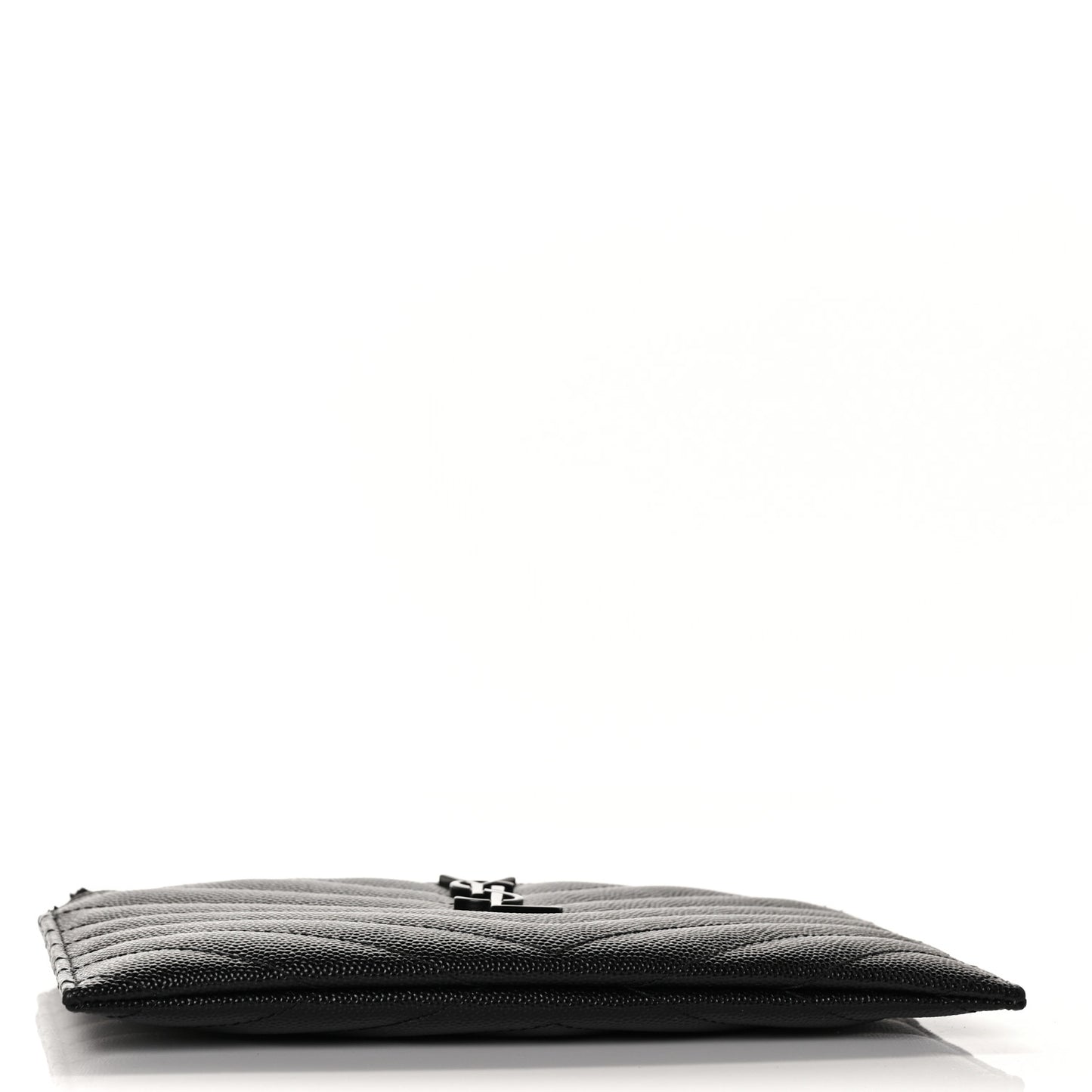 Grain De Poudre Chevron Monogram Bill Pouch Black