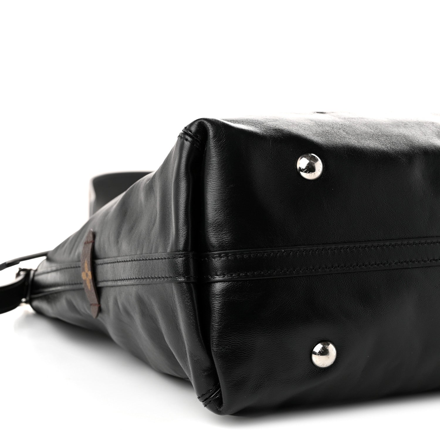 Louis Vuitton Lambskin CarryAll Vibe MM Black 8 of 9