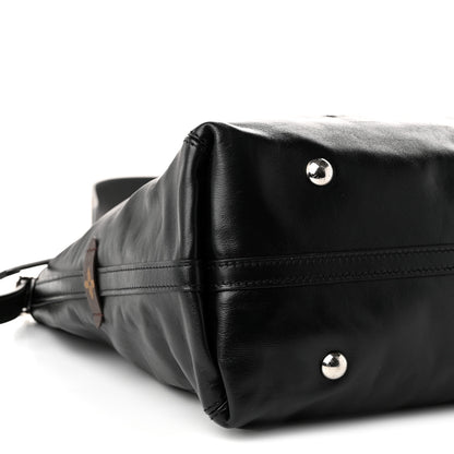 Louis Vuitton Lambskin CarryAll Vibe MM Black 8 of 9