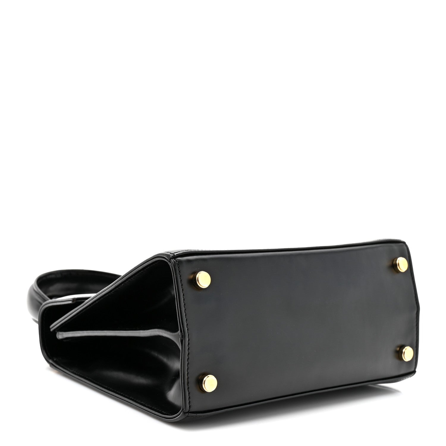 Salvatore Ferragamo Brushed Off Calfskin Small Iconic Top Handle Black 3 of 11
