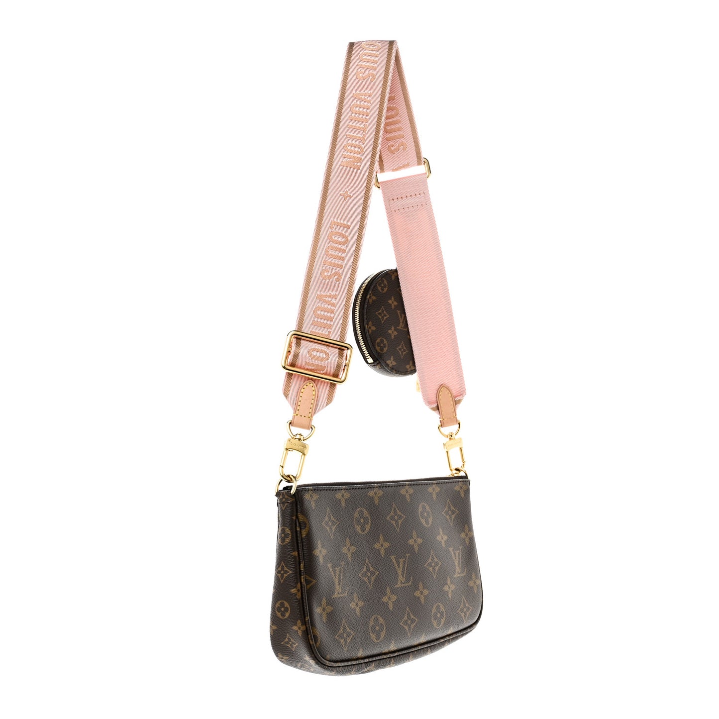 Monogram Multi Pochette Accessories Large Pochette Rose Clair