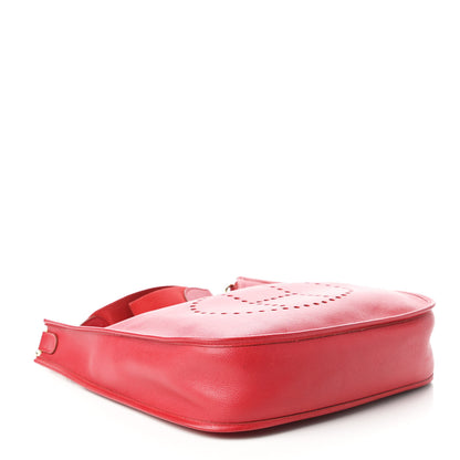 Hermes Courchevel Evelyne GM Rouge Vif 4 of 15