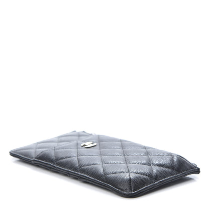 Chanel Caviar Quilted Classic Flat Wallet Pouch Black 4 of 7