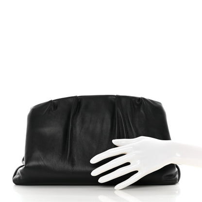 Celine Calfskin Pleated French Lock Clutch Black 2 of 7