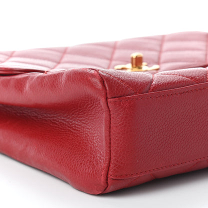 Chanel Caviar Quilted Small Single Flap Red 7 of 9