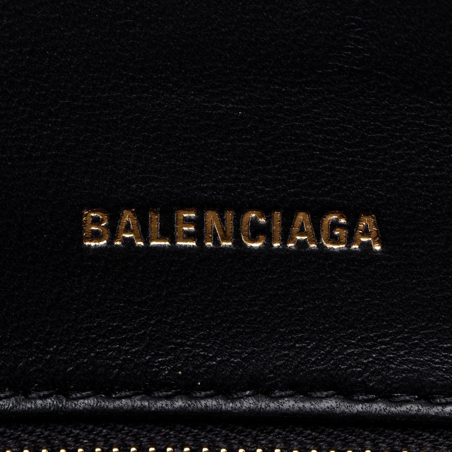 Balenciaga Shiny Box Calfskin Small Hourglass Top Handle Bag Black 6 of 10