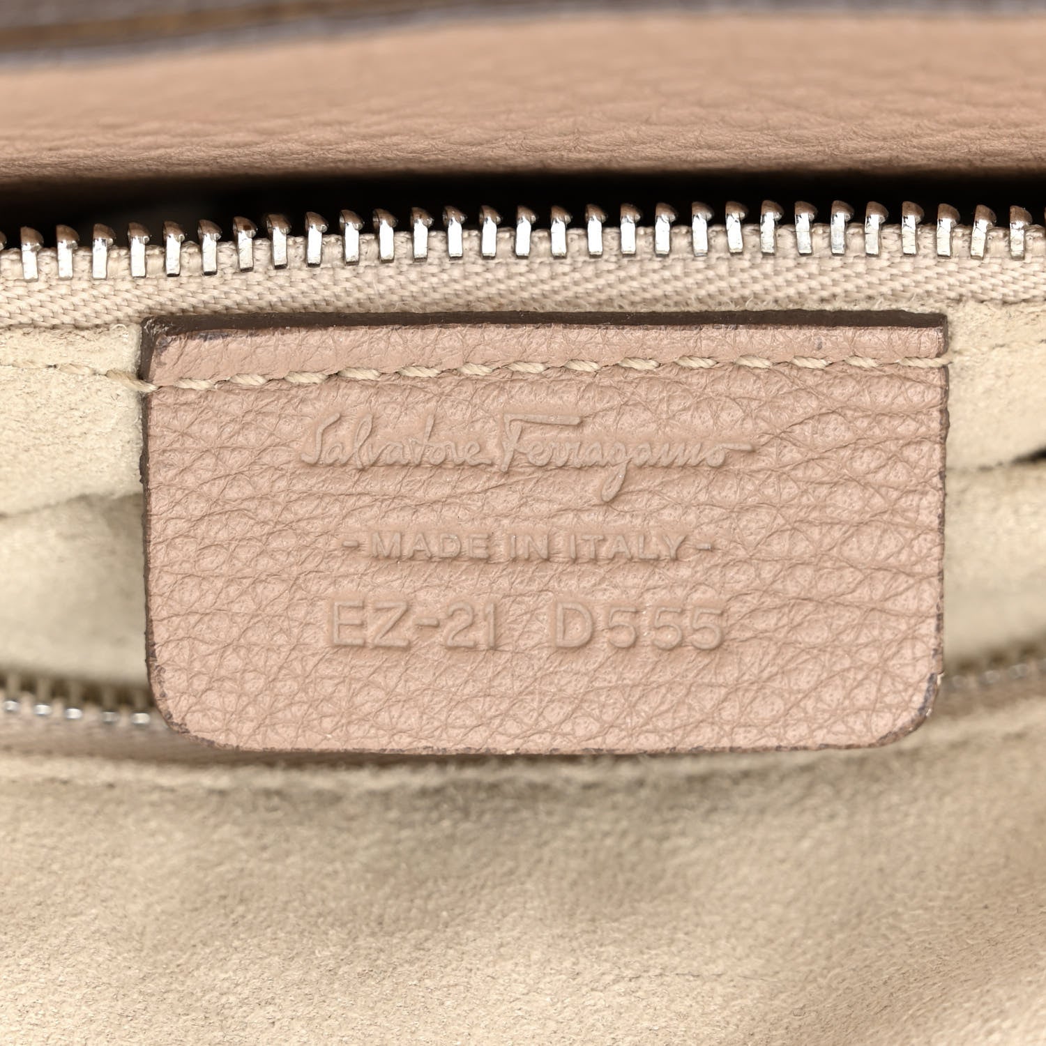 Salvatore Ferragamo Calfskin Large Verve Double Zip Tote Beige 7 of 11