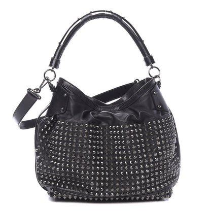 Burberry Prorsum Calfskin Studded Shoulder Bag Black 1 of 13