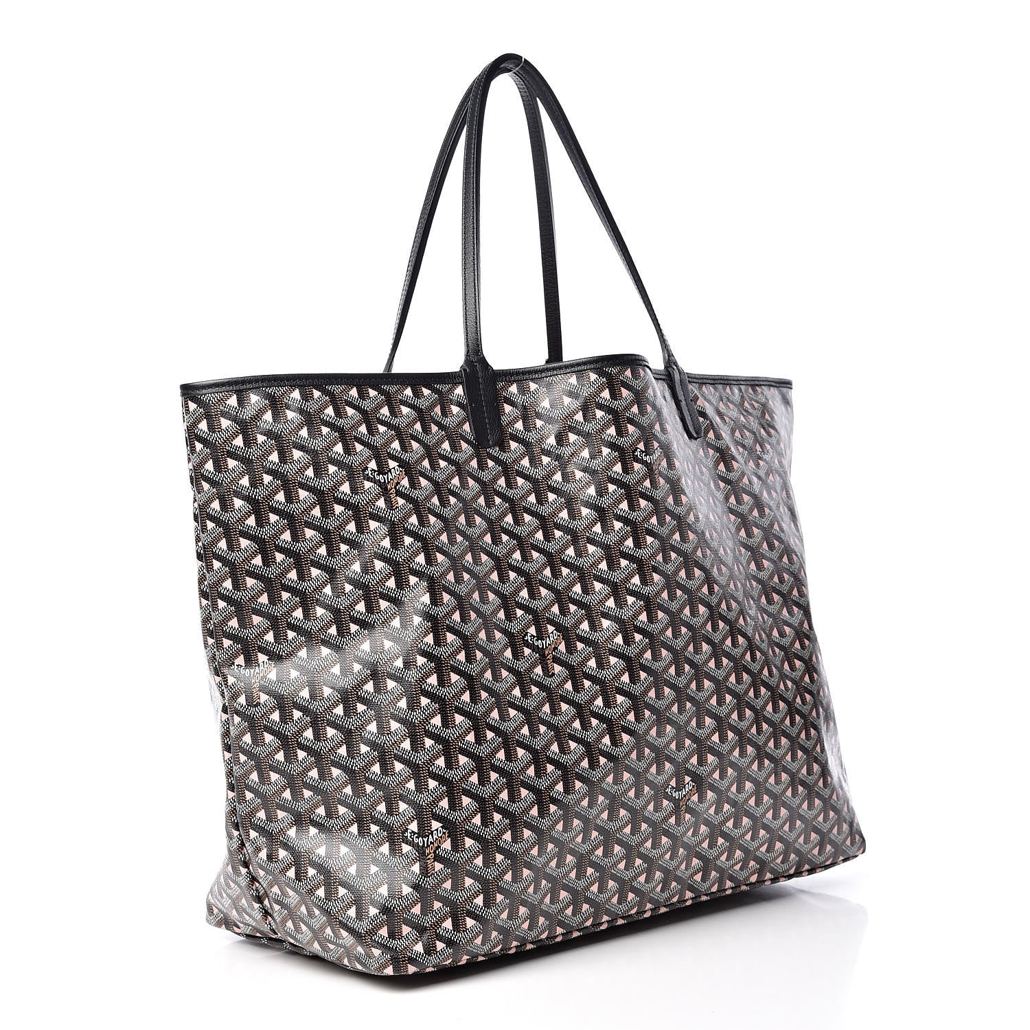 Goyard Goyardine Saint Louis Claire Voie GM Black Pink 4 of 10