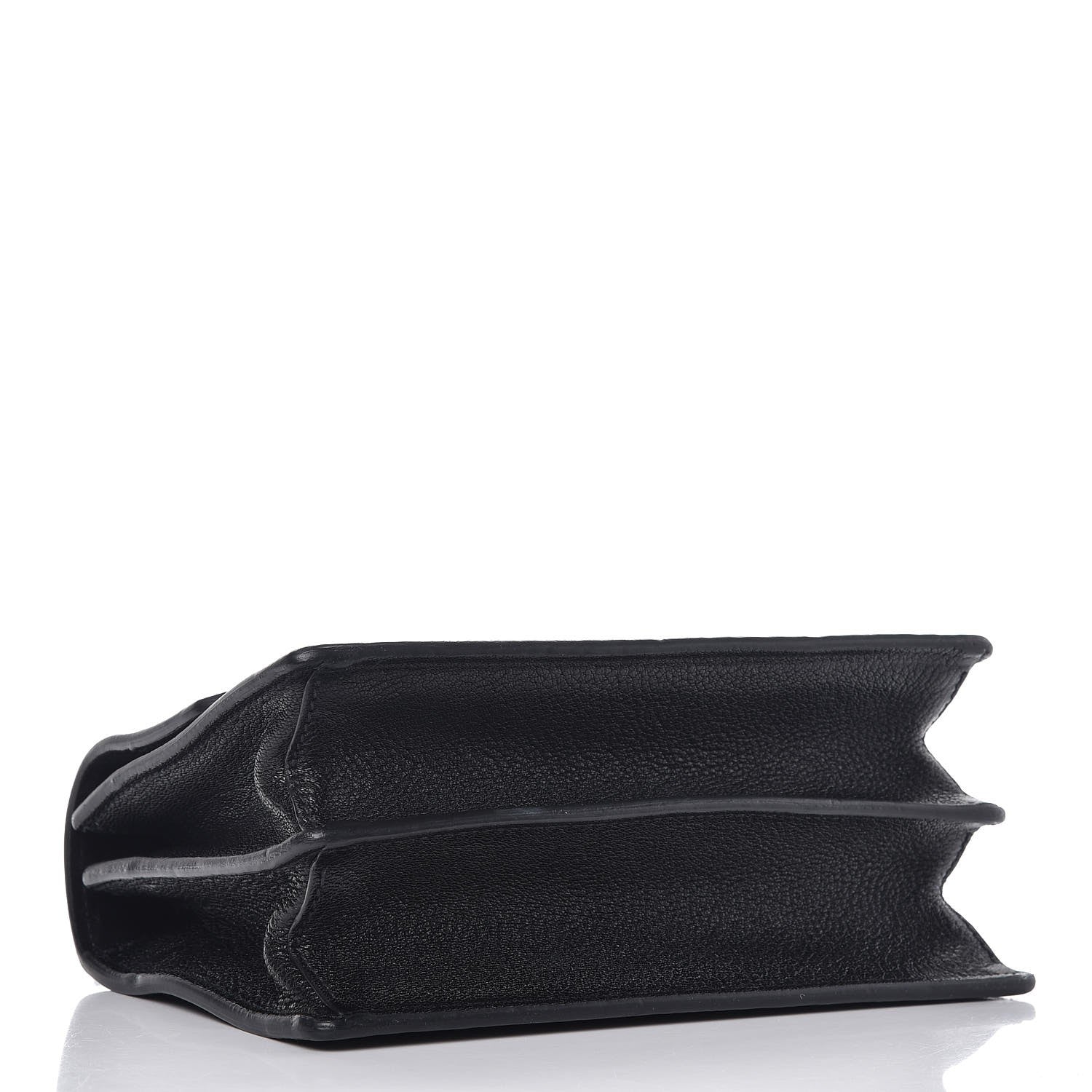 Miu Miu Goatskin Madras Miu Logo Shoulder Bag Black 3 of 8