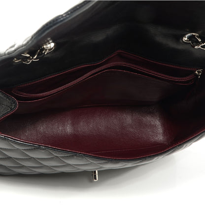 Chanel Lambskin Quilted Jumbo Single Flap Black 5 of 8