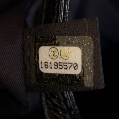 Chanel Coated Canvas Large Paris Biarritz Tote Black 8 of 10