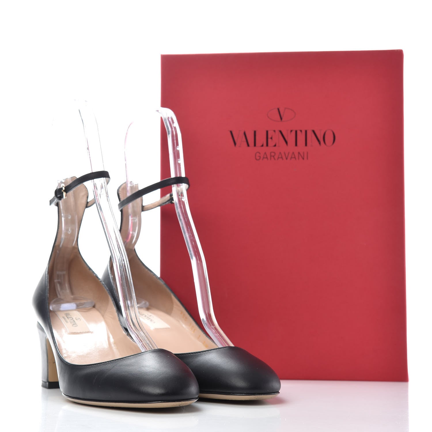 Valentino Garavani Calfskin Tan-Go Mary Jane 60mm Pumps 38 Black 11 of 11