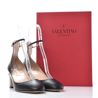 Valentino Garavani Calfskin Tan-Go Mary Jane 60mm Pumps 38 Black 11 of 11