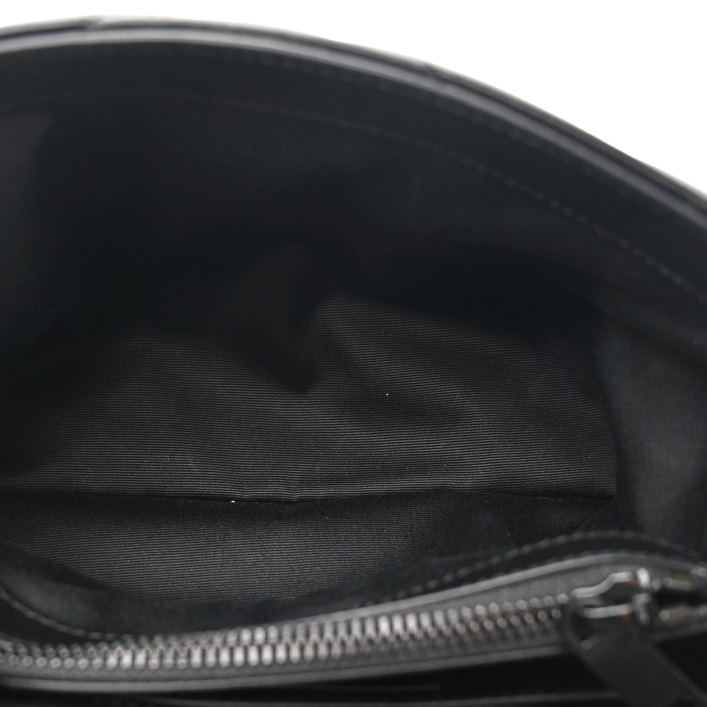 Calfskin Y Quilted Monogram Monochrome Small Loulou Chain Satchel Black