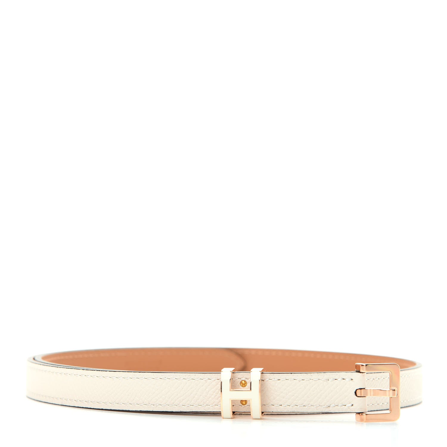 Hermes Epsom 15mm Pop H Belt 70 Craie 1 of 7