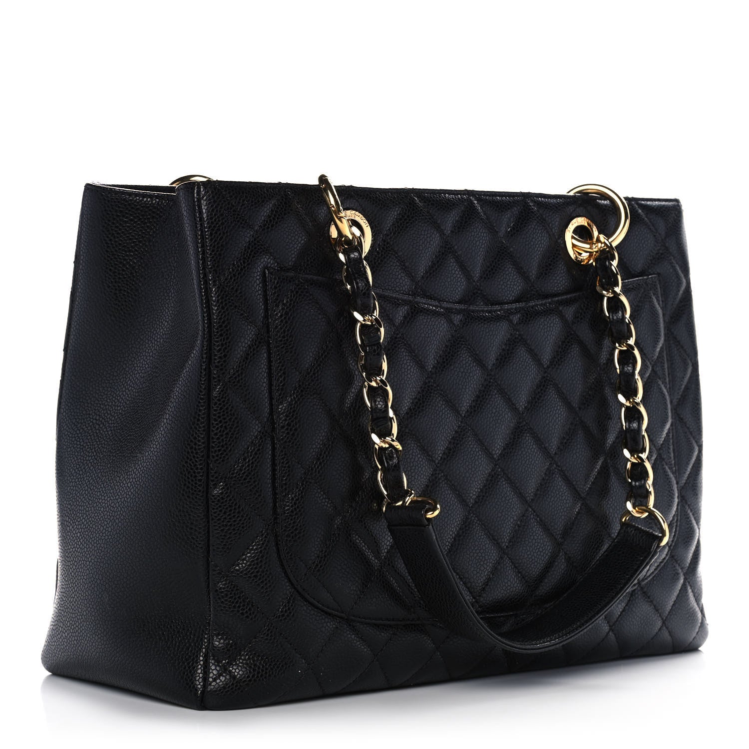 Chanel Caviar Quilted Grand Shopping Tote GST Black 3 of 15