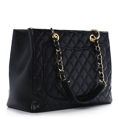 Chanel Caviar Quilted Grand Shopping Tote GST Black 3 of 15