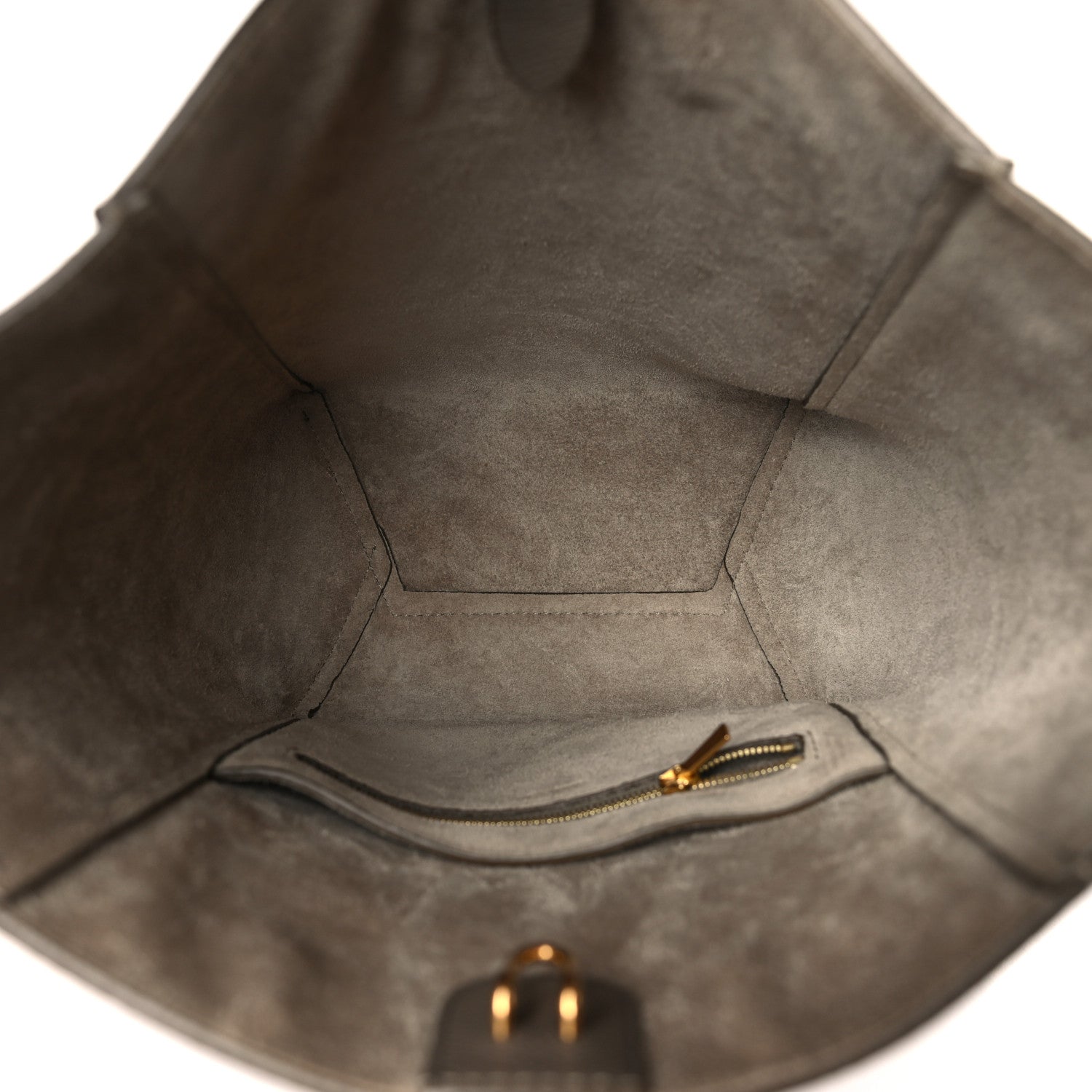 Celine Soft Grained Calfskin Small Sangle Bucket Bag Taupe 5 of 10