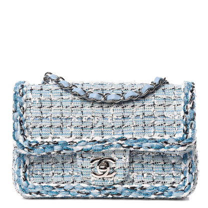 Chanel Tweed Braid Mini Flap Blue White Navy 1 of 11