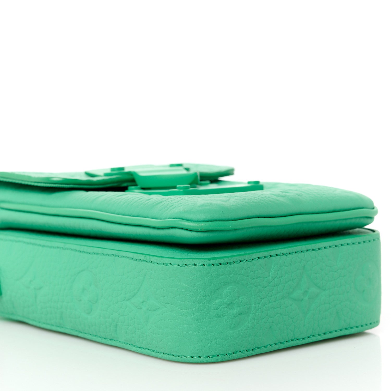 Louis Vuitton Taurillon Monogram S Lock Wearable Wallet Minty Green 9 of 10