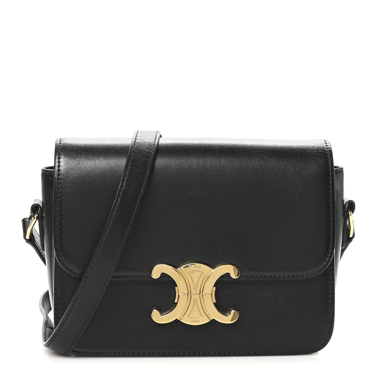 Shiny Calfskin Teen Triomphe Black