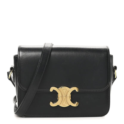 Celine Shiny Calfskin Teen Triomphe Black 1 of 10