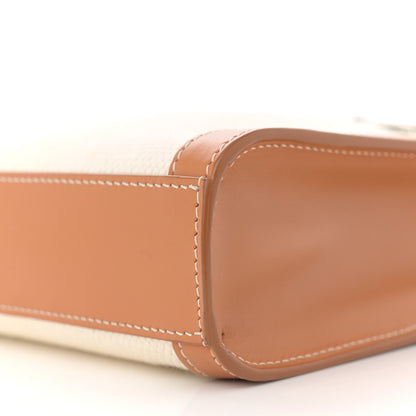 Celine Canvas Calfskin Mini Vertical Cabas Natural Tan 10 of 11