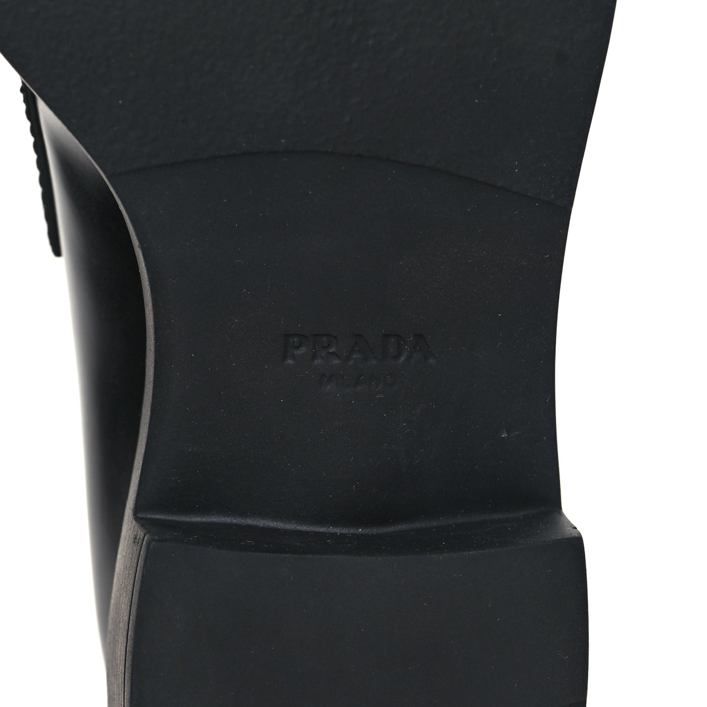 Spazzolato Metal Triangle Logo 50mm Loafers 37.5 Black