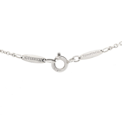 Tiffany Sterling Silver Pearl Elsa Peretti Mesh Pendant Necklace 4 of 5