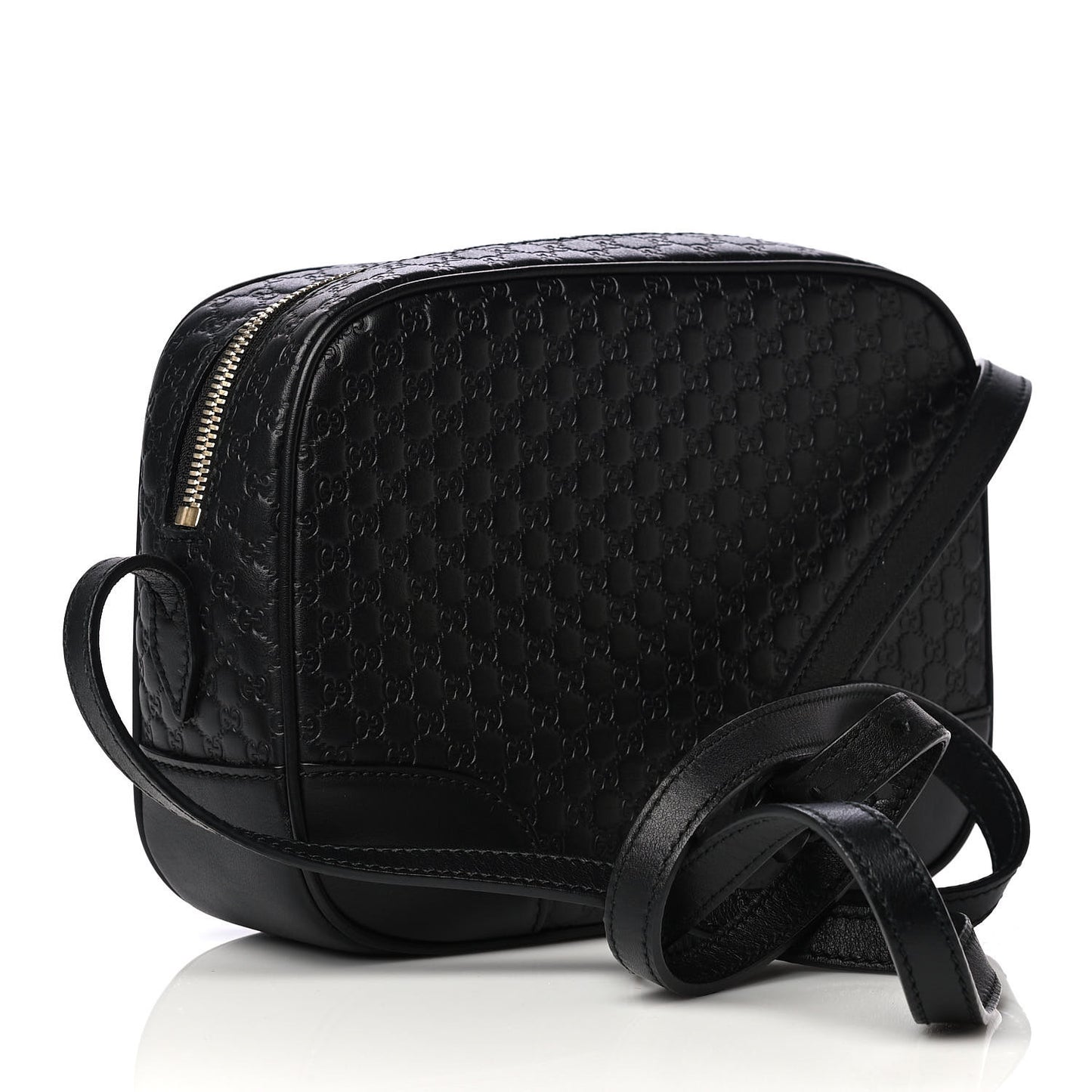 Microguccissima Mini Bree Messenger Bag Black