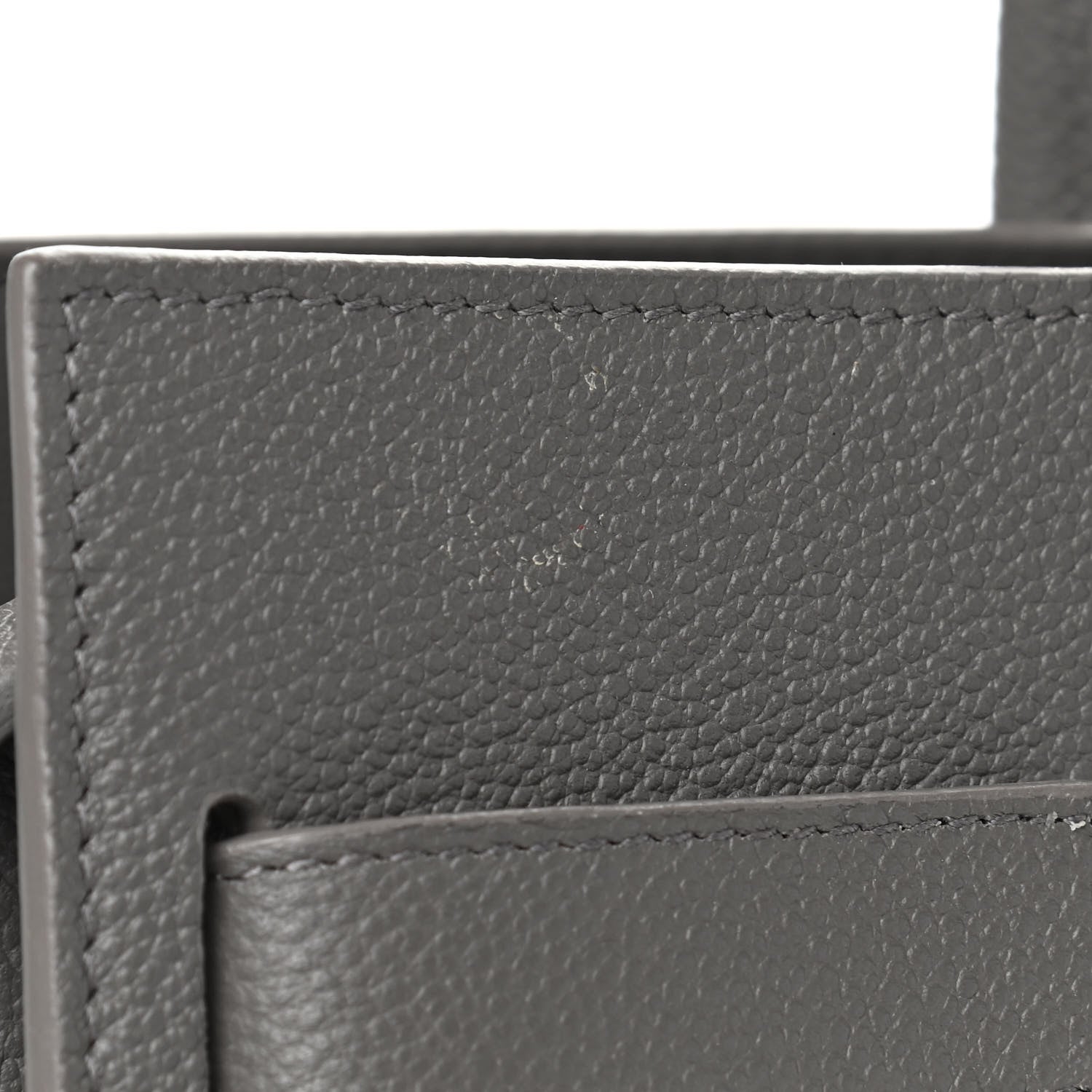 Saint Laurent Grained Calfskin Small Sac De Jour Fog 6 of 7