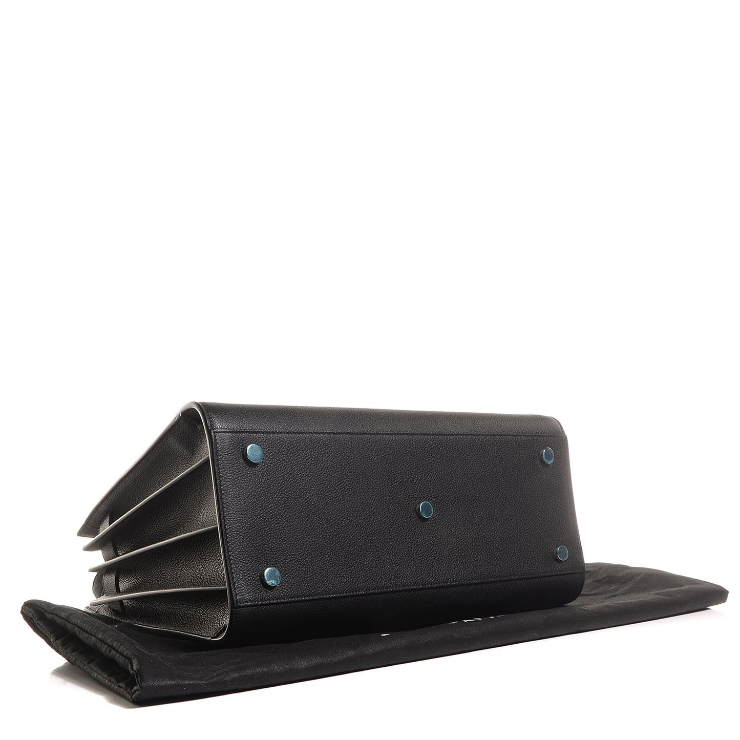 Grained Calfskin Small Sac De Jour Black