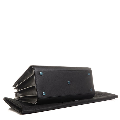 Saint Laurent Grained Calfskin Small Sac De Jour Black 4 of 8