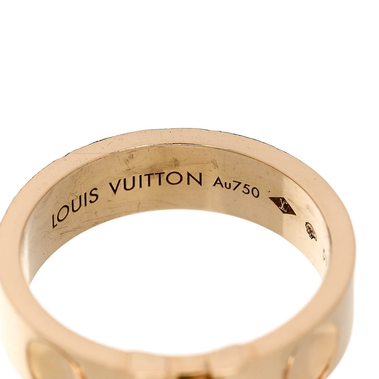 18K Yellow Gold Empreinte LV Ring 51 5.75
