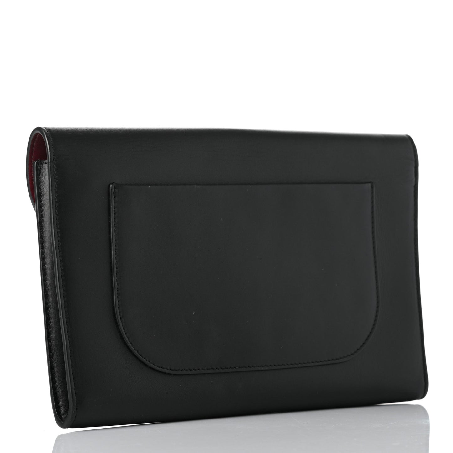 Smooth Calfskin Trotteur Clutch Black