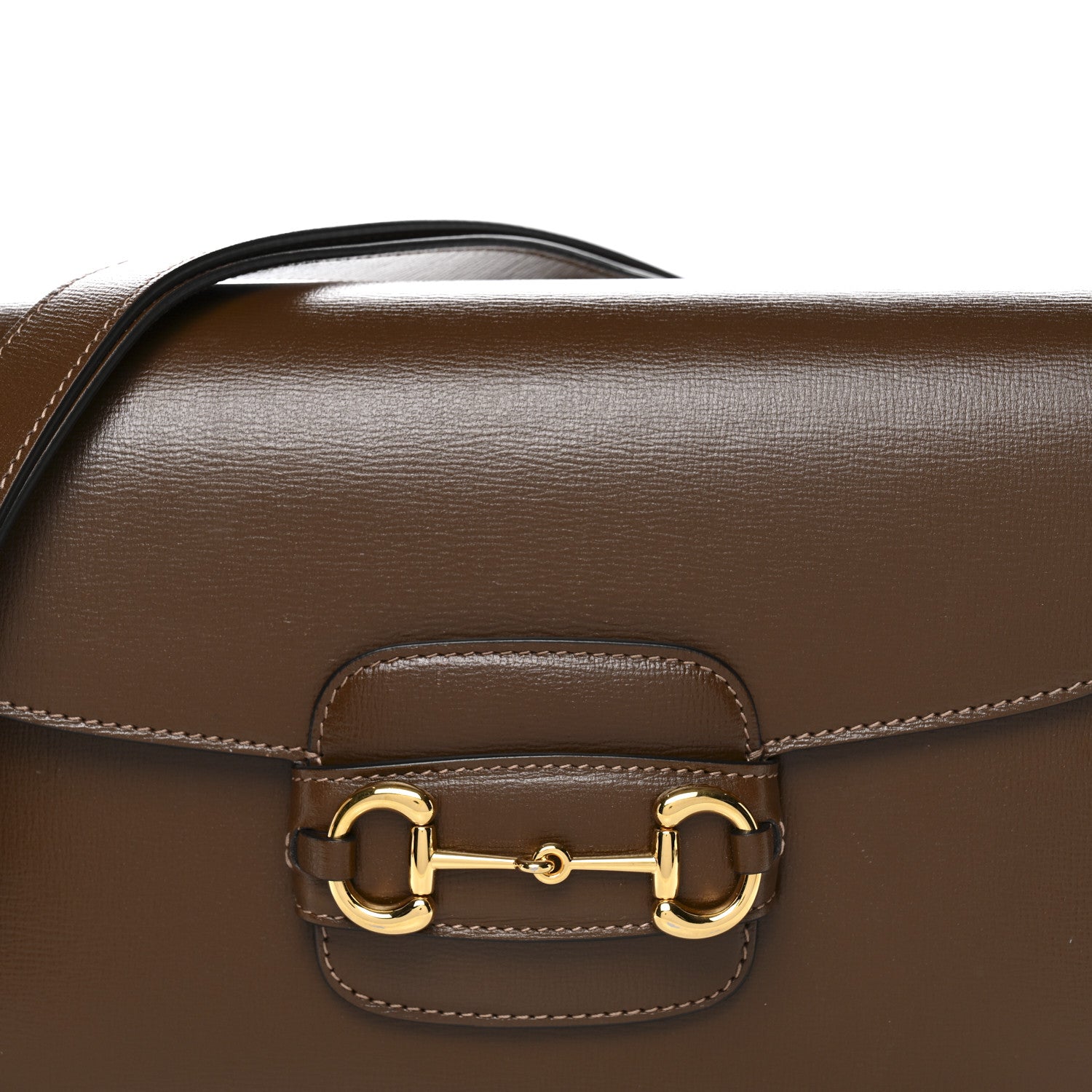 Gucci Azalea Calfskin Horsebit 1955 Shoulder Bag Brown Sugar 8 of 10