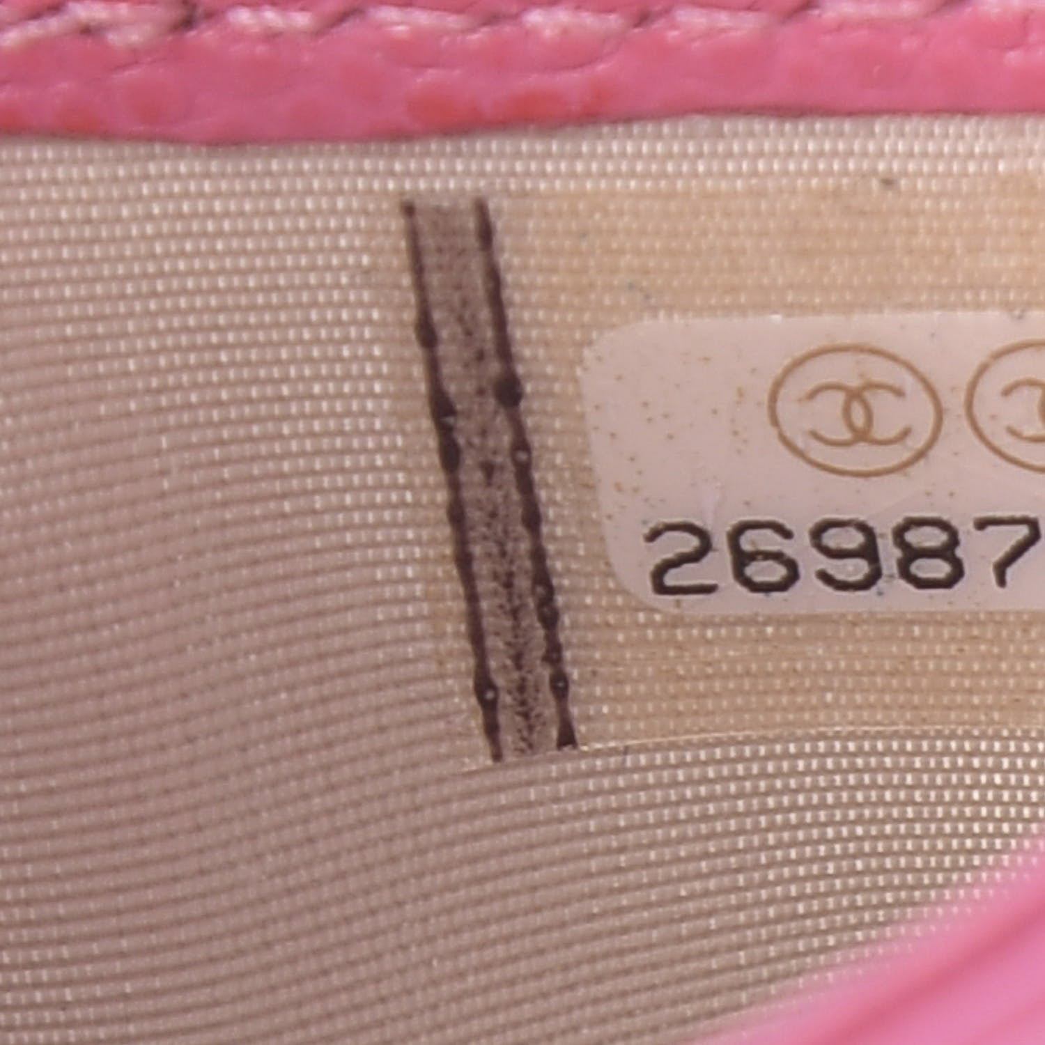 Chanel Caviar Quilted Card Holder Pink 8 of 9