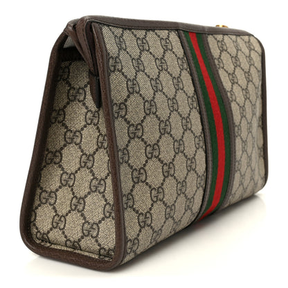 Gucci GG Supreme Monogram Web Ophidia GG Toiletry Case Beige New Acero 3 of 11