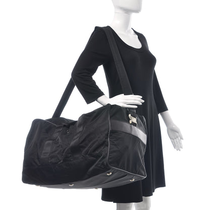 Prada Tessuto Nylon Saffiano Weekender Black 2 of 10