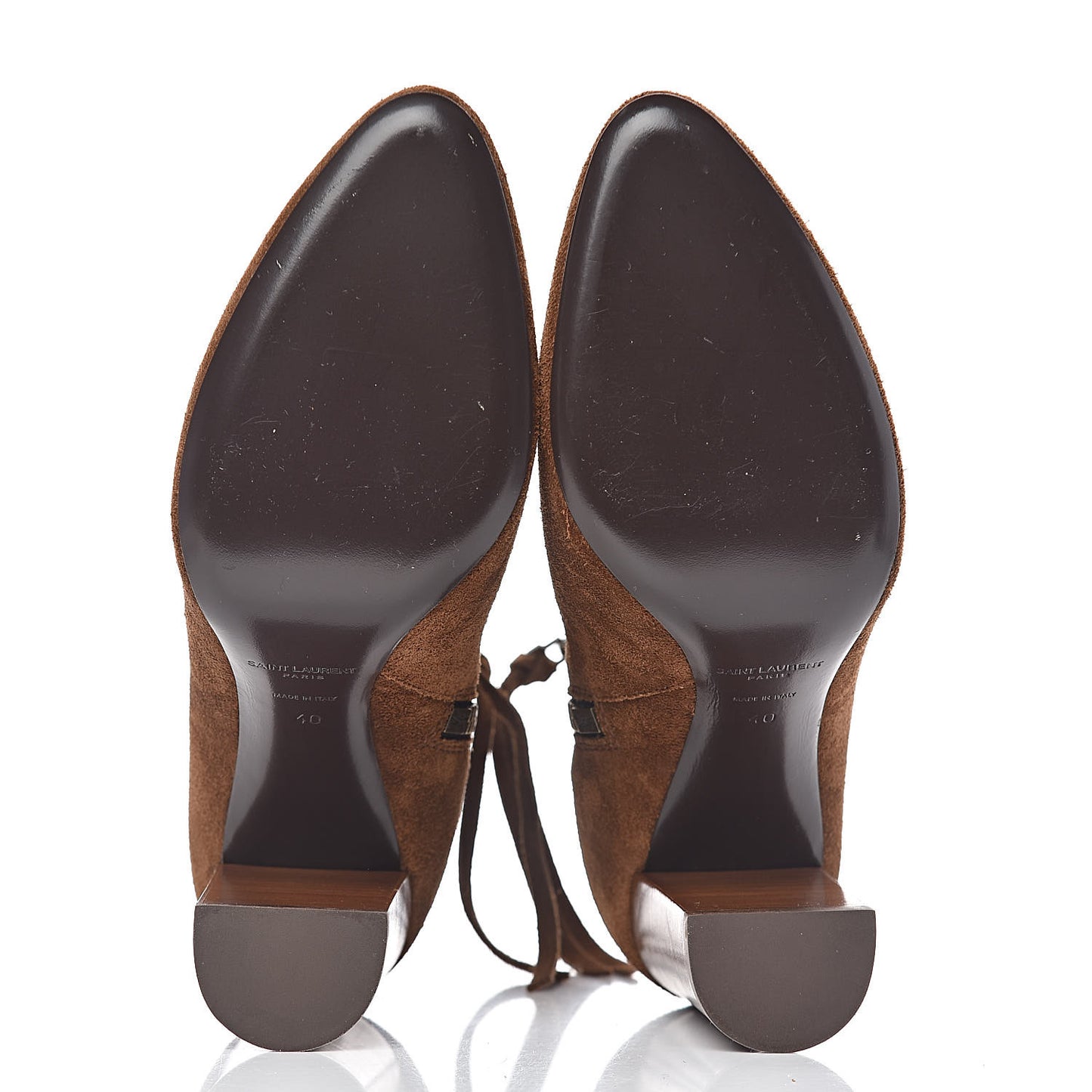 Suede Loulou Ankle 95 Zip Boot 40 Dark Brown
