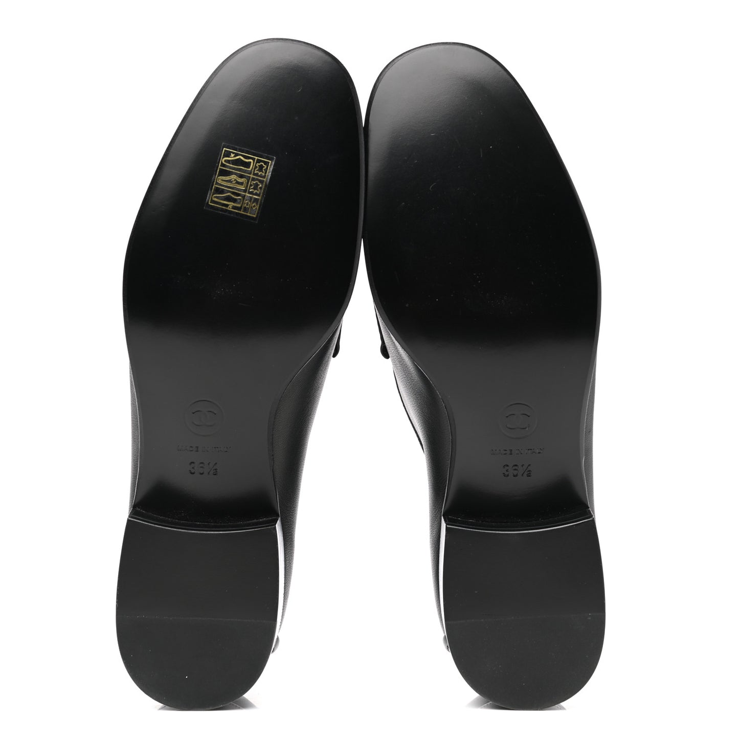 Lambskin Quilted Boy Loafers 36.5 Black